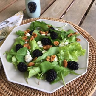 Blackberry Arugula Salad with Lemon Vinaigrette by Sue Smith
