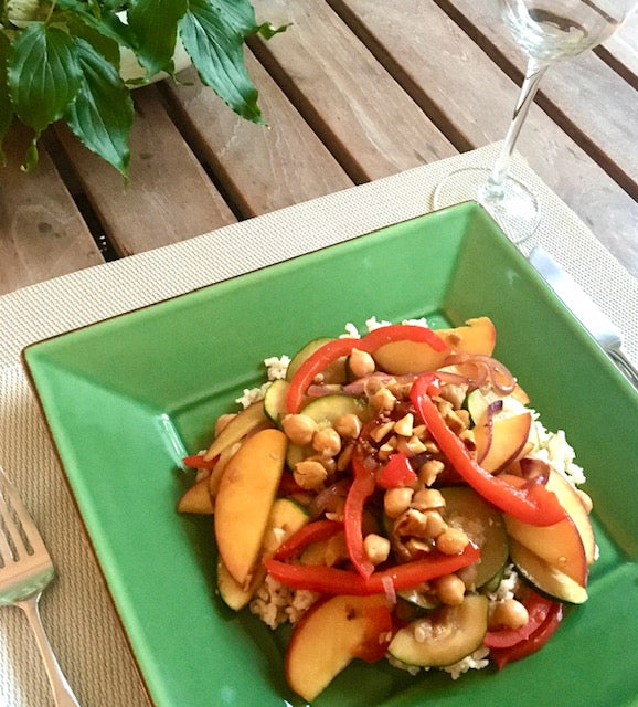 Spicy Veggie Stir Fry With Peaches, By Sue Smith, Prime Health Style