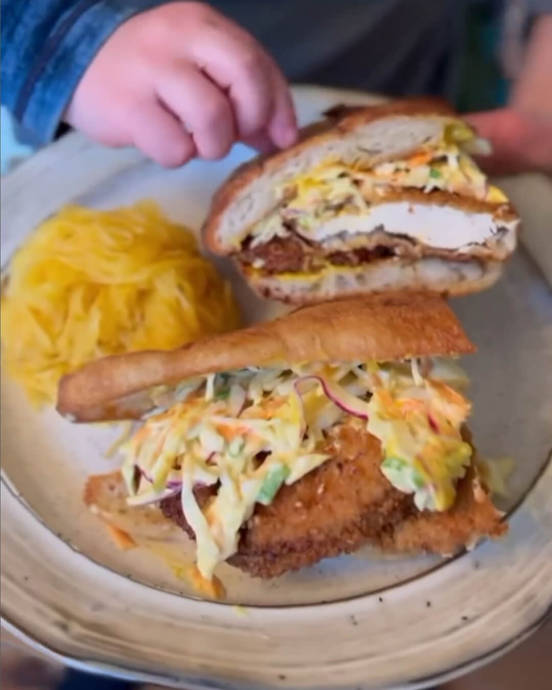 Chicken Sandwich on plate